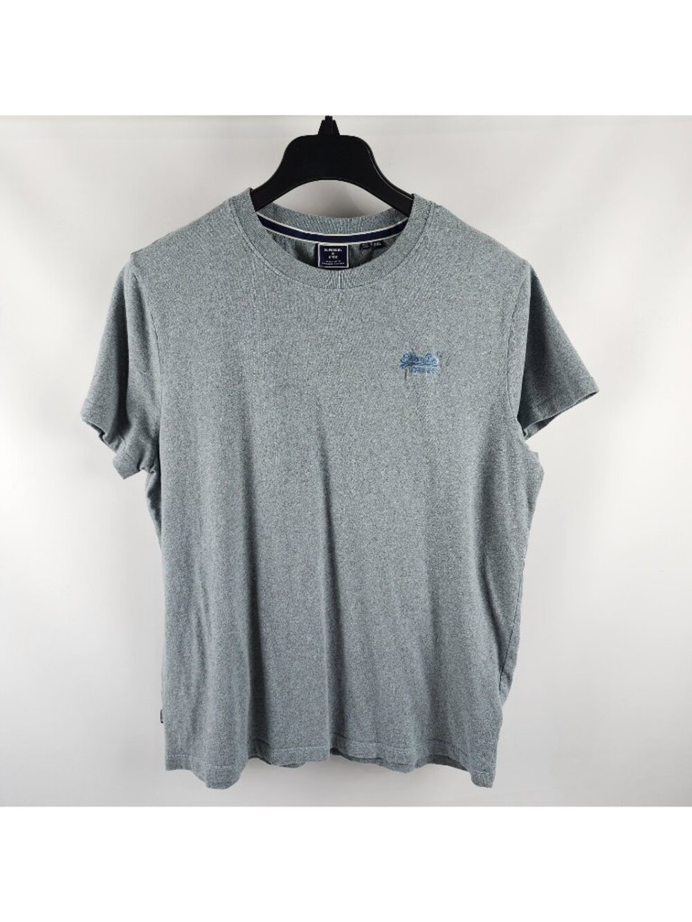 The Superdry Shirt Mens 2XL Gray Organic S/S Cotton Tee